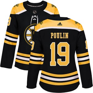 Authentic Adidas Women's Dave Poulin Black Home Jersey - NHL Boston Bruins