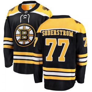 Breakaway Fanatics Branded Youth Victor Soderstrom Black Home Jersey - NHL Boston Bruins