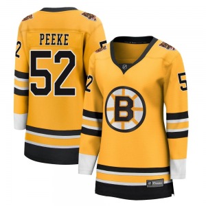 Breakaway Fanatics Branded Women's Andrew Peeke Gold 2020/21 Special Edition Jersey - NHL Boston Bruins